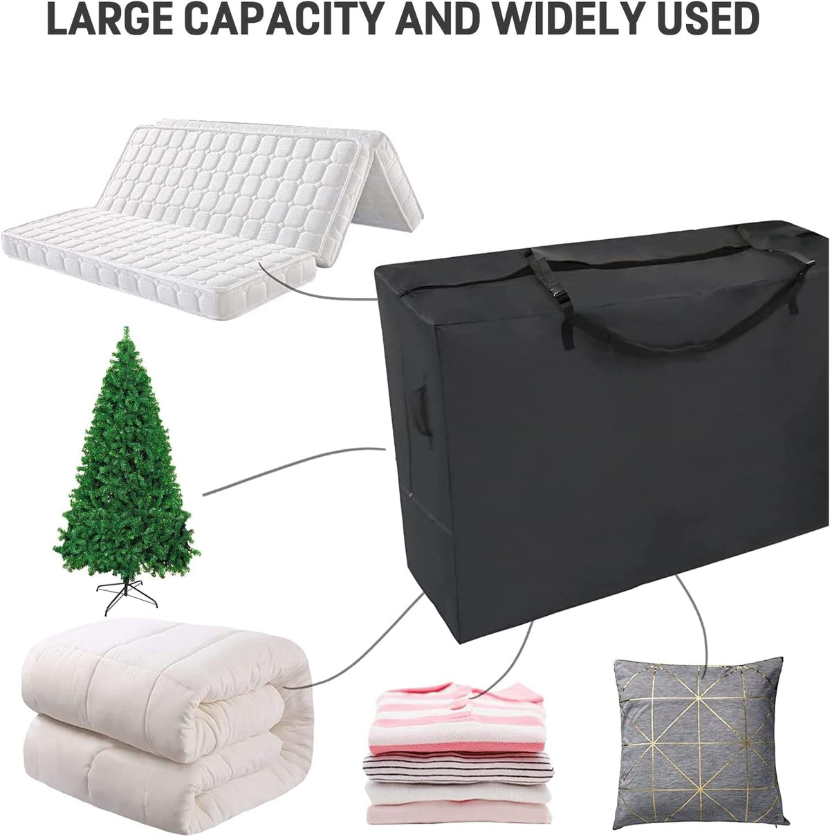 Folding Mattress Storage Bag, 40x28x18inch O842747