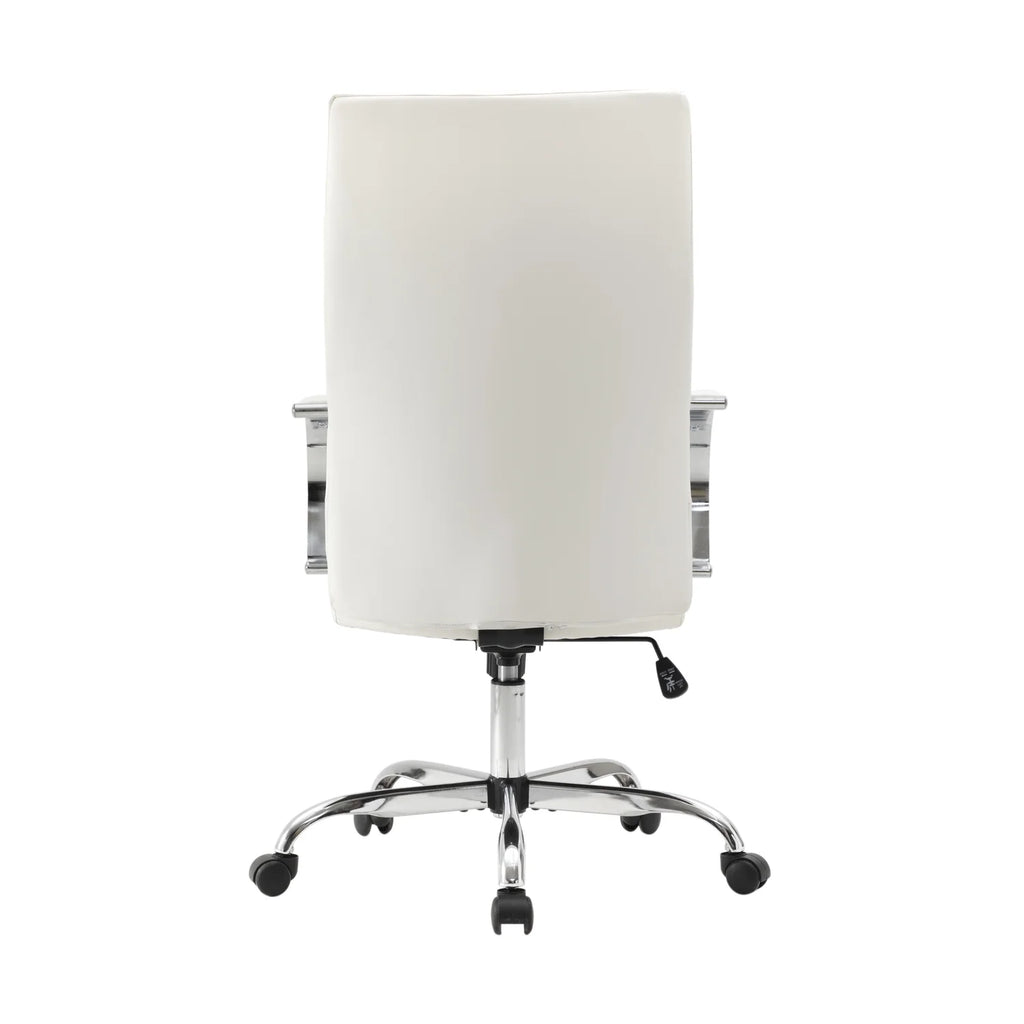Adjustable Height Leather High-Back Office Chair with Tilt & 360 Degree Swivel T77178