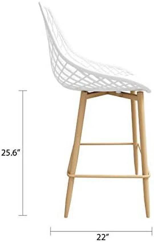 White Counter Chair Set of 2 P788