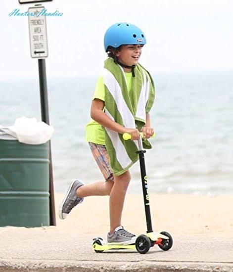 Neon Yellow Kick Scooter with T-Bar R867