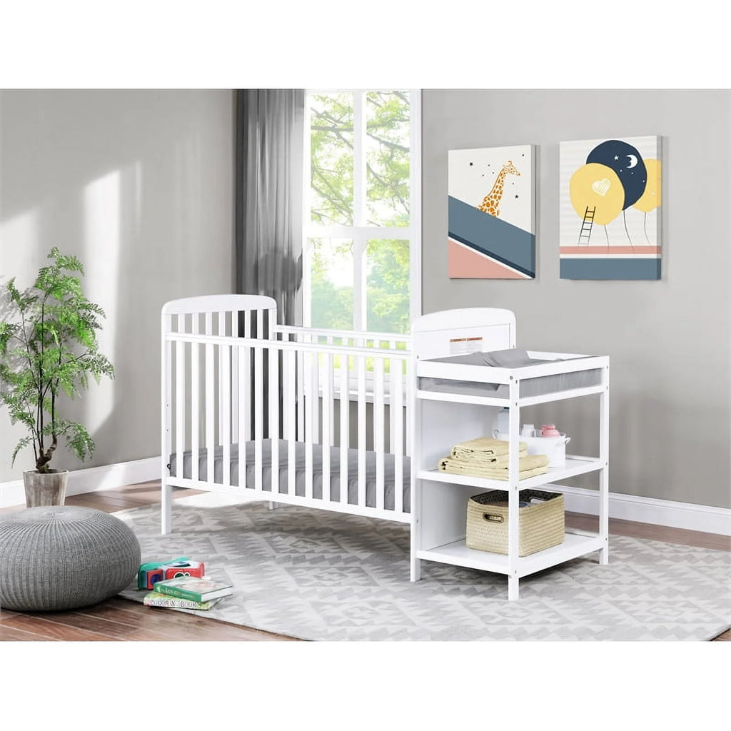 White Crib & Changer Combo W735761