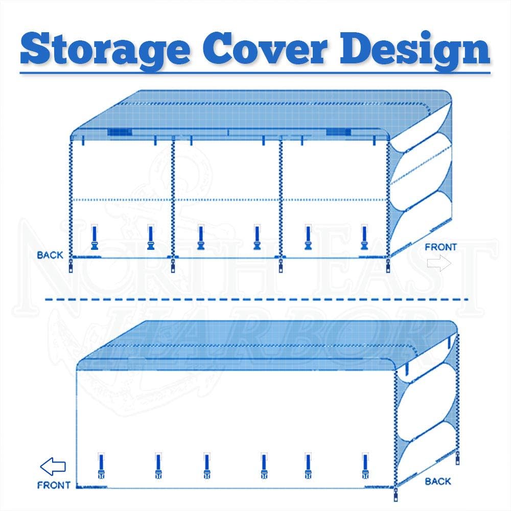 Gray RV Cover Fits Length 30'-33' Travel Trailer Camper D344132