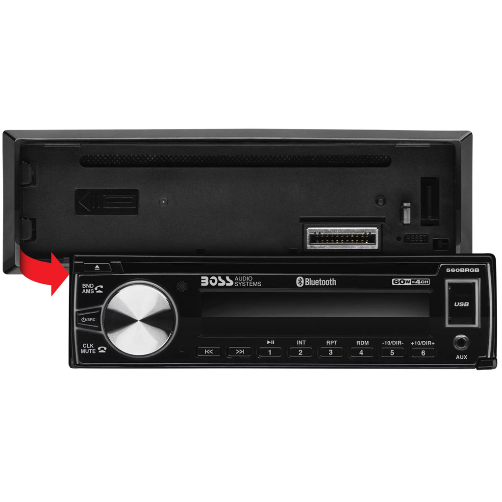 Car Stereo, Bluetooth, CD, USB, Multi Color F88146