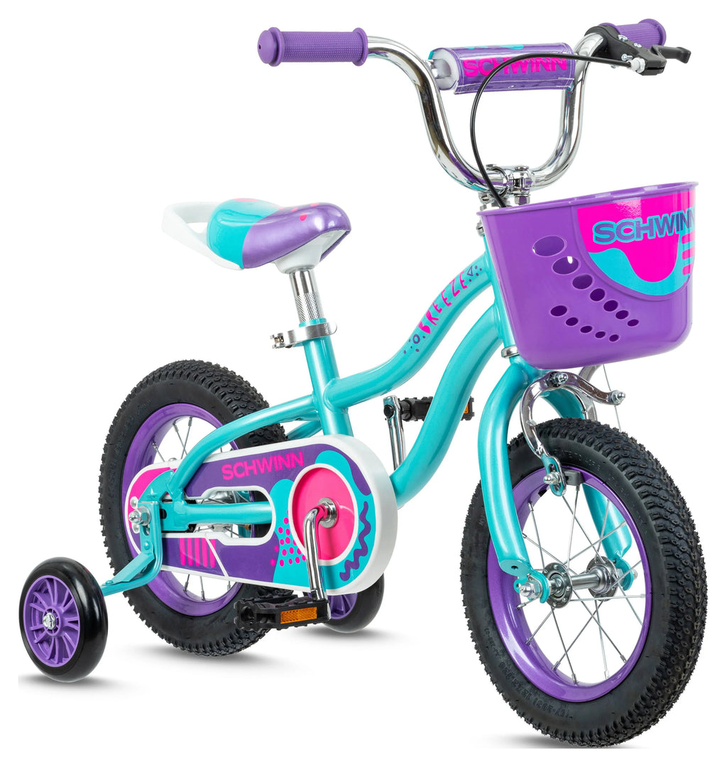 Teal 12 Kids Bike with Basket C480457