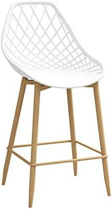 White Counter Chair Set of 2 P788