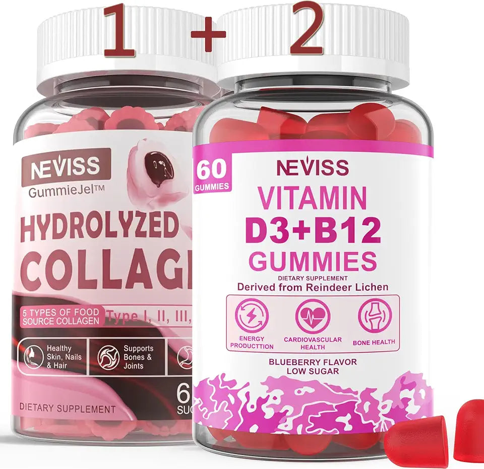 Hydrolyzed Collagen Peptides + Vitamin D3 + B12 Gummies C15227