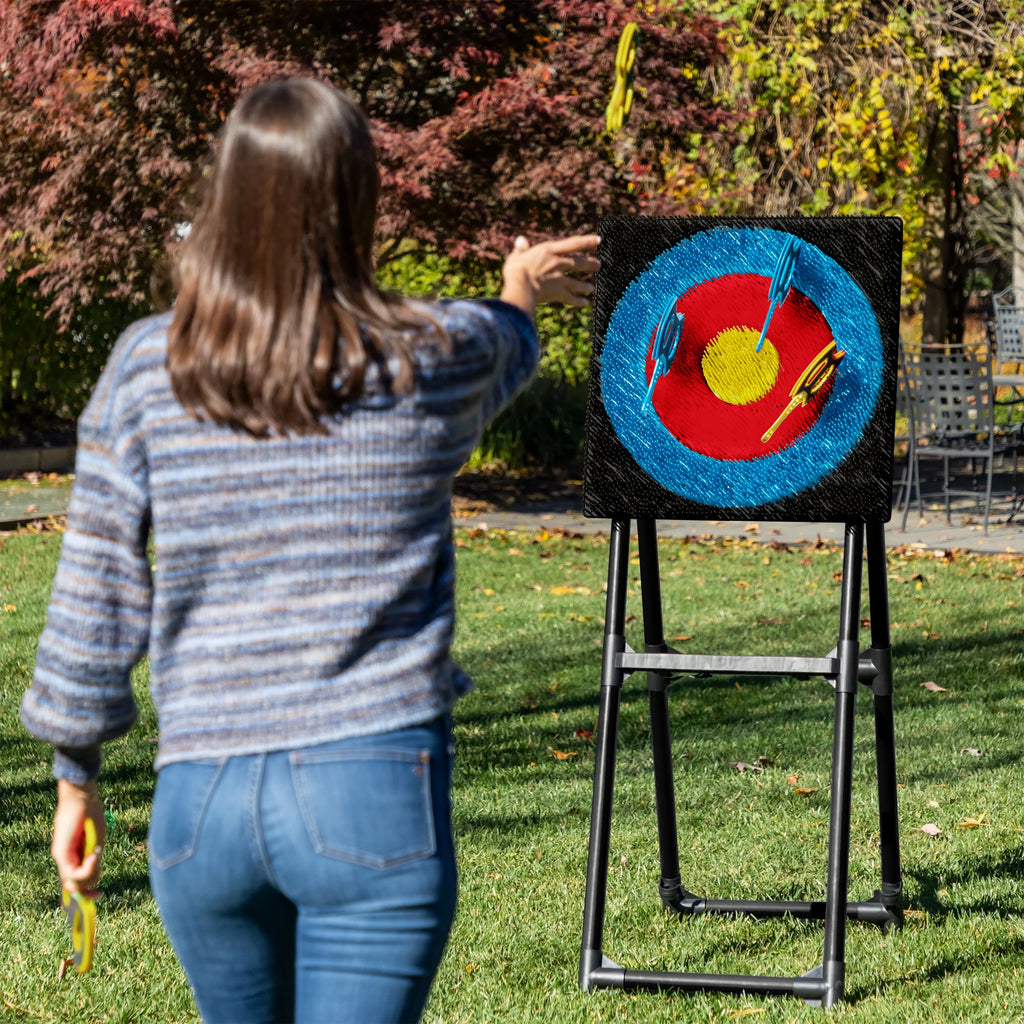 Axe Throwing Target Game with 8 Throwing Axes F38236