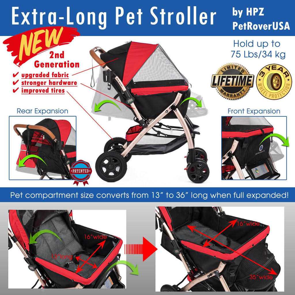 Extra Long Pet Stroller I852820
