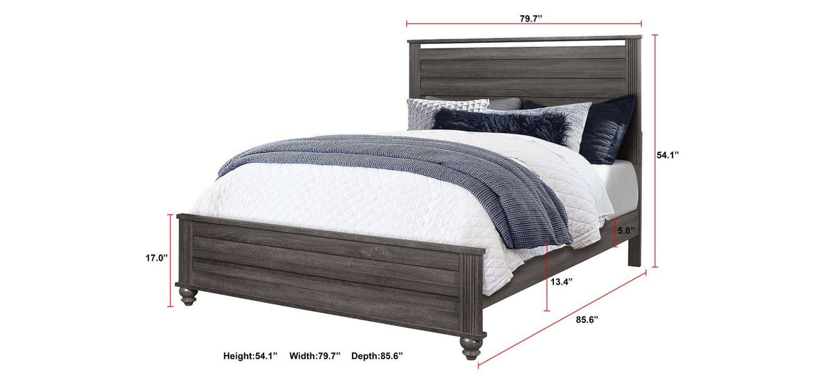 Gray Panel Bed N476967