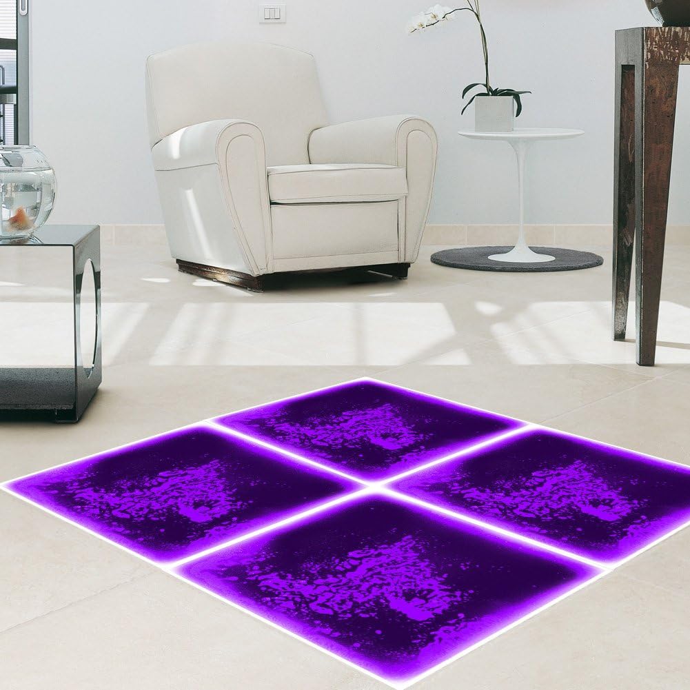 Purple Liquid Encased Floor Tile G39011