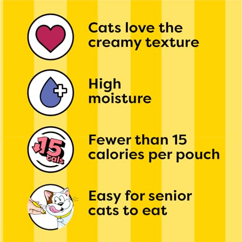 Squeezable Wet Cat Treats with Salmon, 0.42 oz, 44 Count B1526