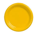 School Bus Yellow Plastic Banquet Plate (Case of 240) G917