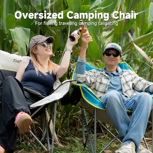 Oversized Heavy Duty Folding Camping Chair with Cup Holders and Carry Bag Z8306