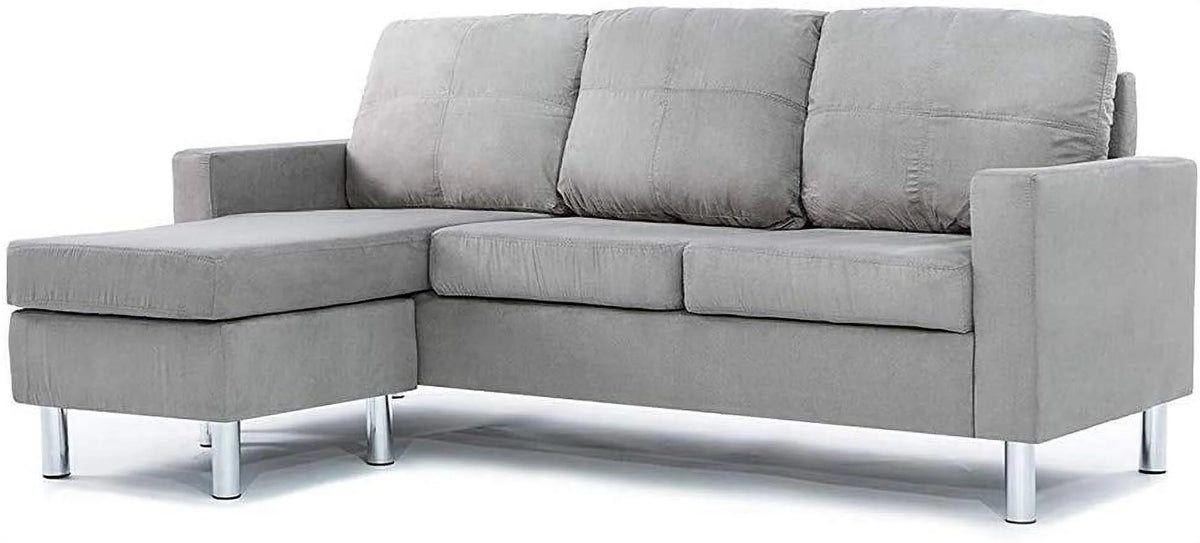 Modern Sectional Sofa Gray L9116