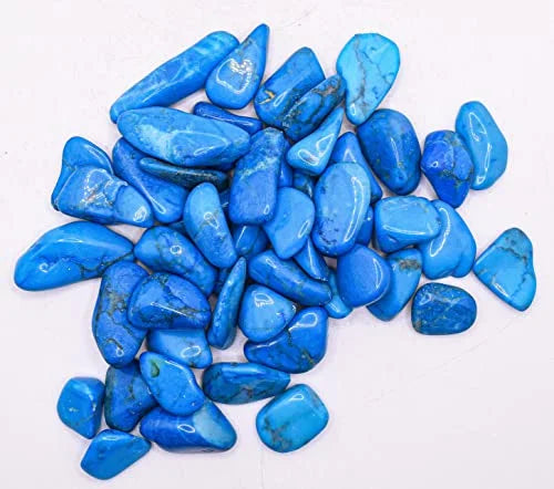 1 lb Blue Howlite Tumbled Stone Crystal M851