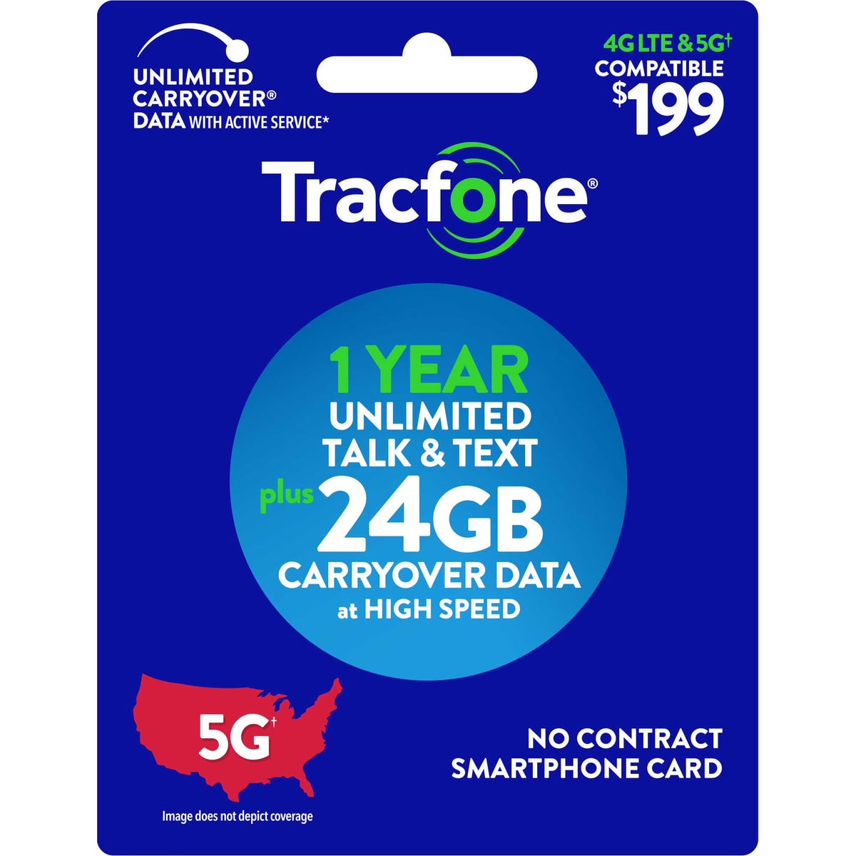 Smartphone 1-Year Prepaid Plan (24GB Carryover Data) A819195
