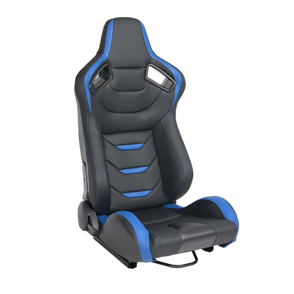 2PCS Universal PVC Leather Racing Seats with Dual Lock Sliders M19199