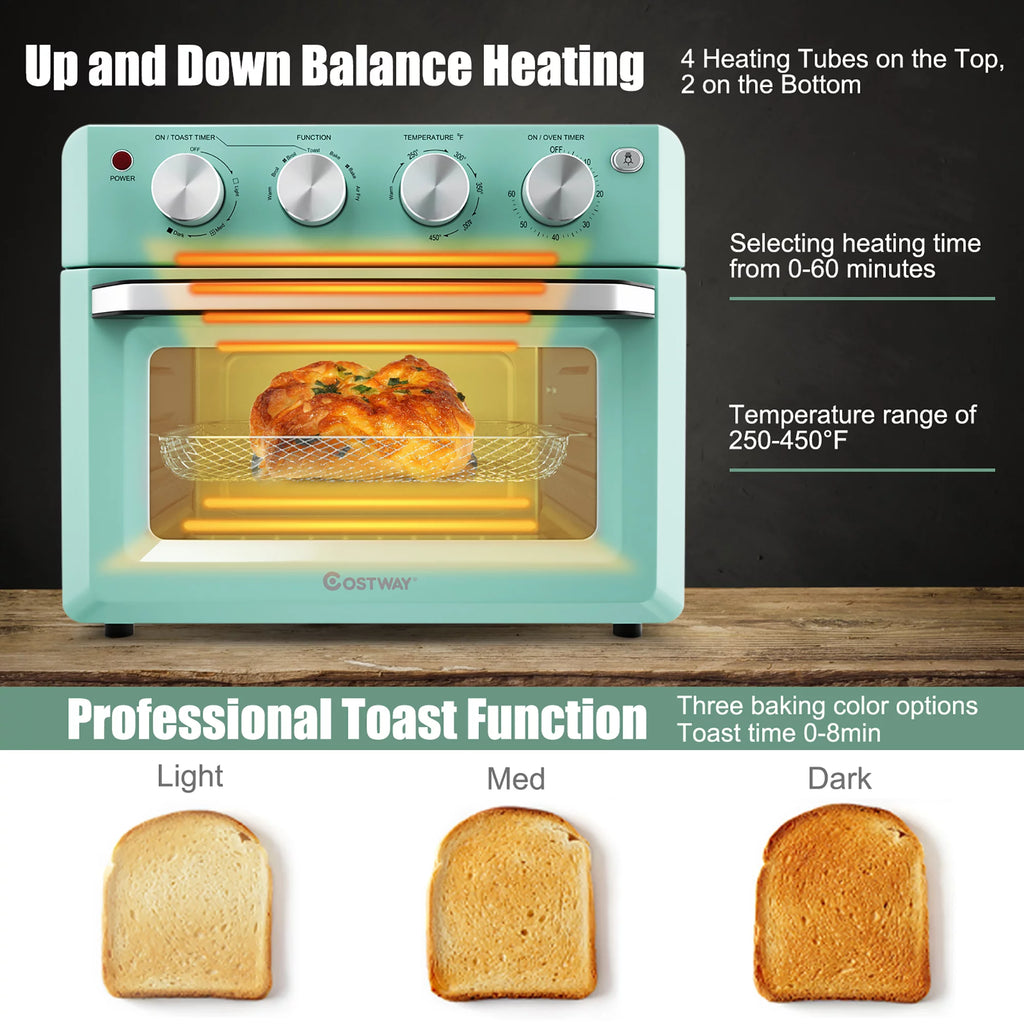 19 QT Air Fryer Toaster Oven with 5 Accessories X895918