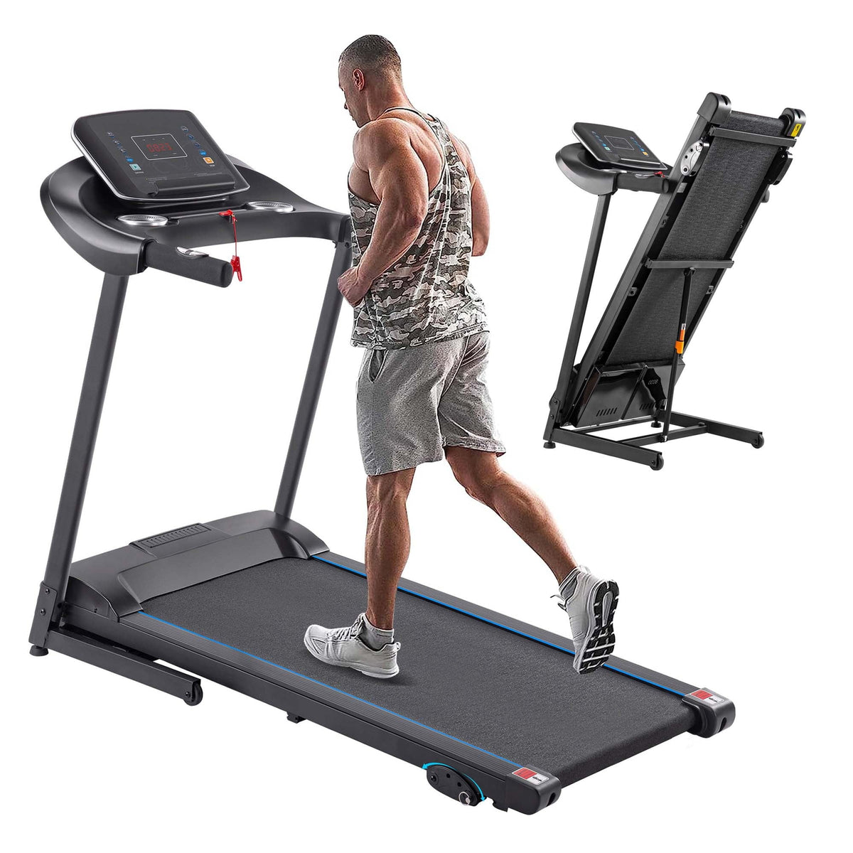 2.5HP Folding Treadmill with Incline L616