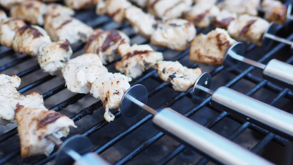 16" Stainless Steel BBQ Skewers 24-Pack W7146