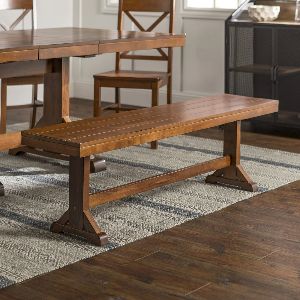 60" Traditional Wood Dining Bench O8648