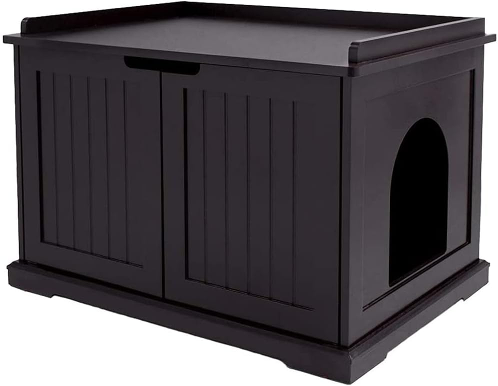 Cat Washroom Storage Bench with Sturdy Wooden Structure Z333663