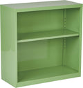 Green Metal Bookcase with 1 Adjustable Shelf W1670