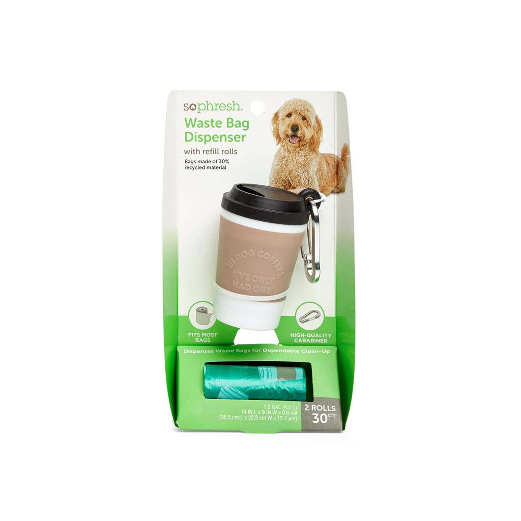 Coffee Cup Dog Waste Bag Dispenser with Refill Rolls O181717