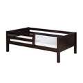 Twin Size Day Bed with Front Guard Rail and Panel Headboard C195417