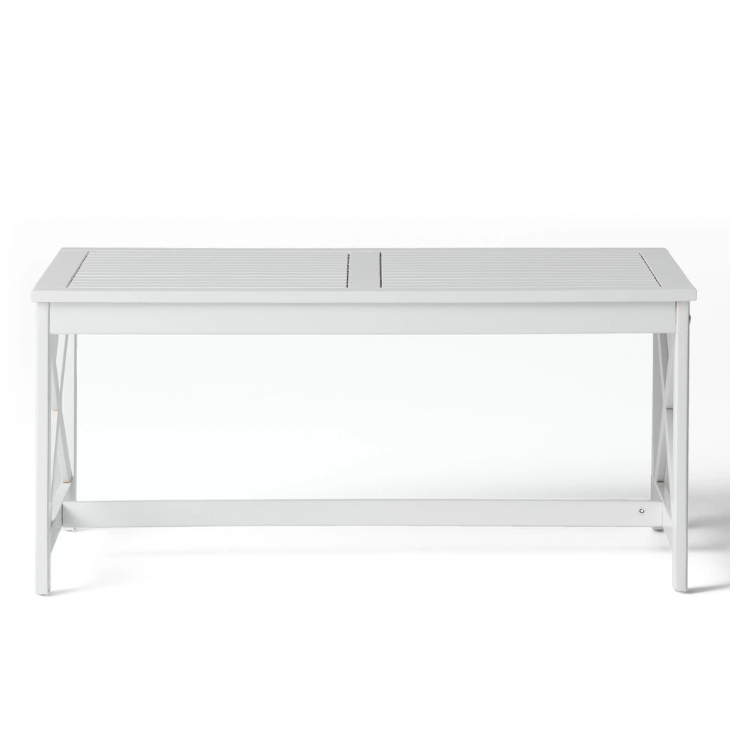 White Acacia Wood Coffee Table M67990