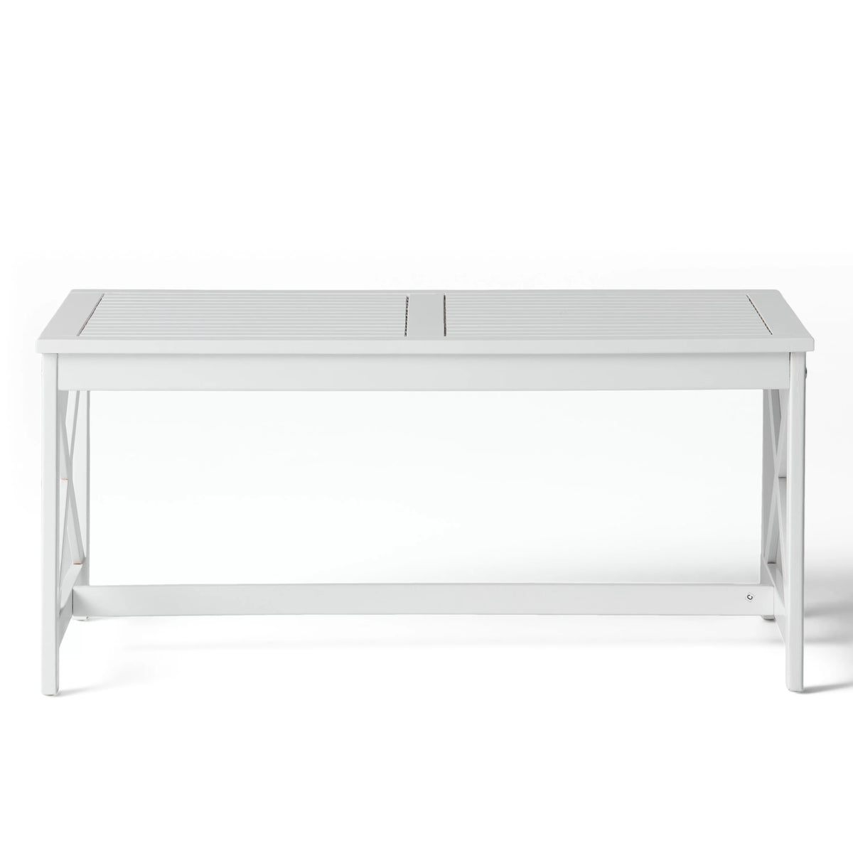 White Acacia Wood Coffee Table M67990