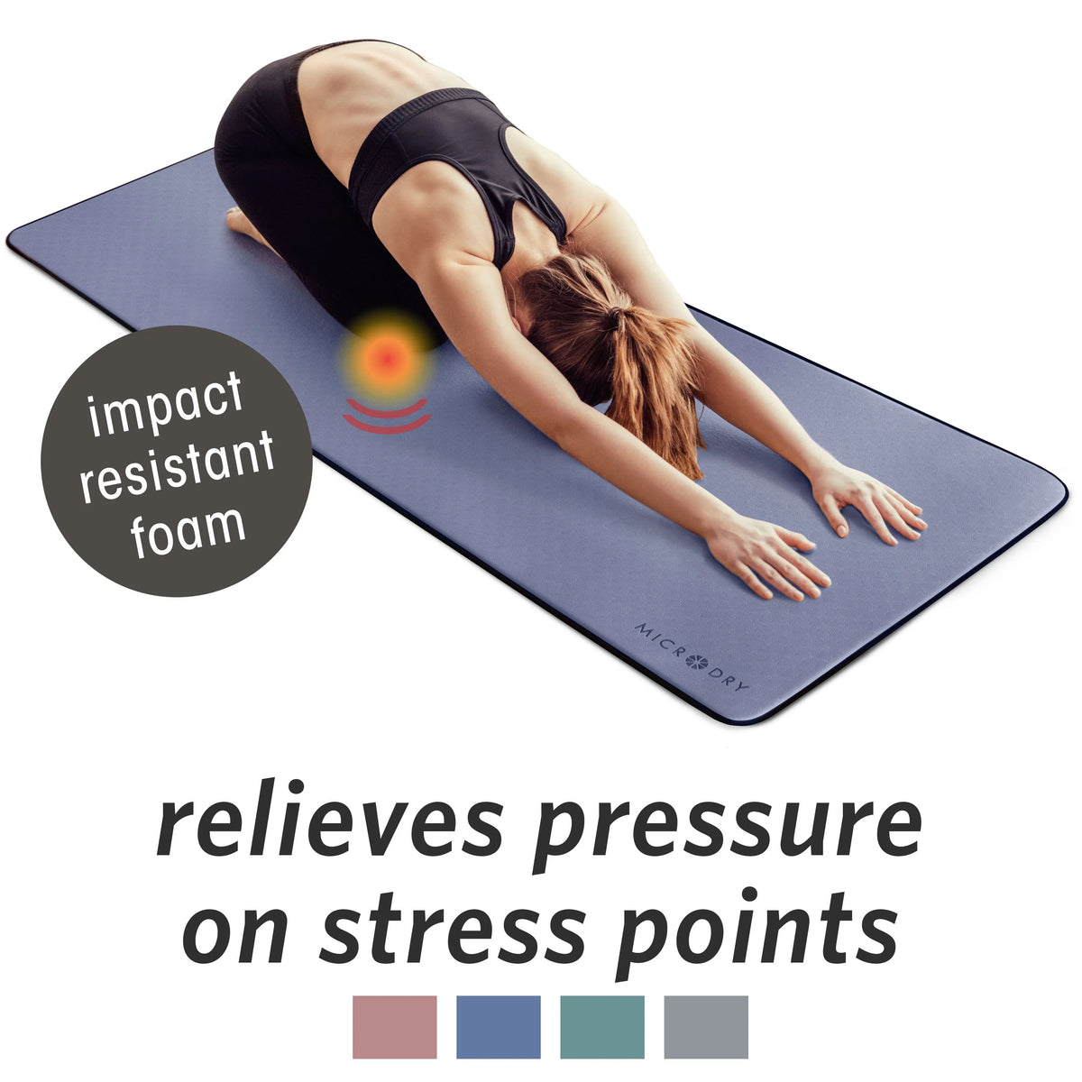 Black Yoga Fitness Mat T920797