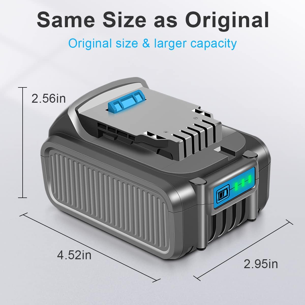 10 Packs 20V 6.0Ah Battery with LED Indicator H667243