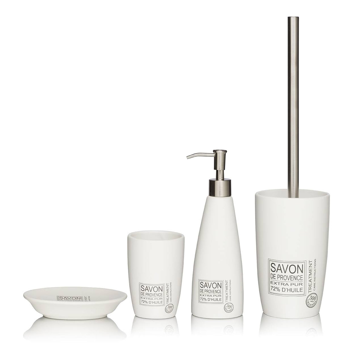 5 Piece White Bathroom Accessory Set M24203