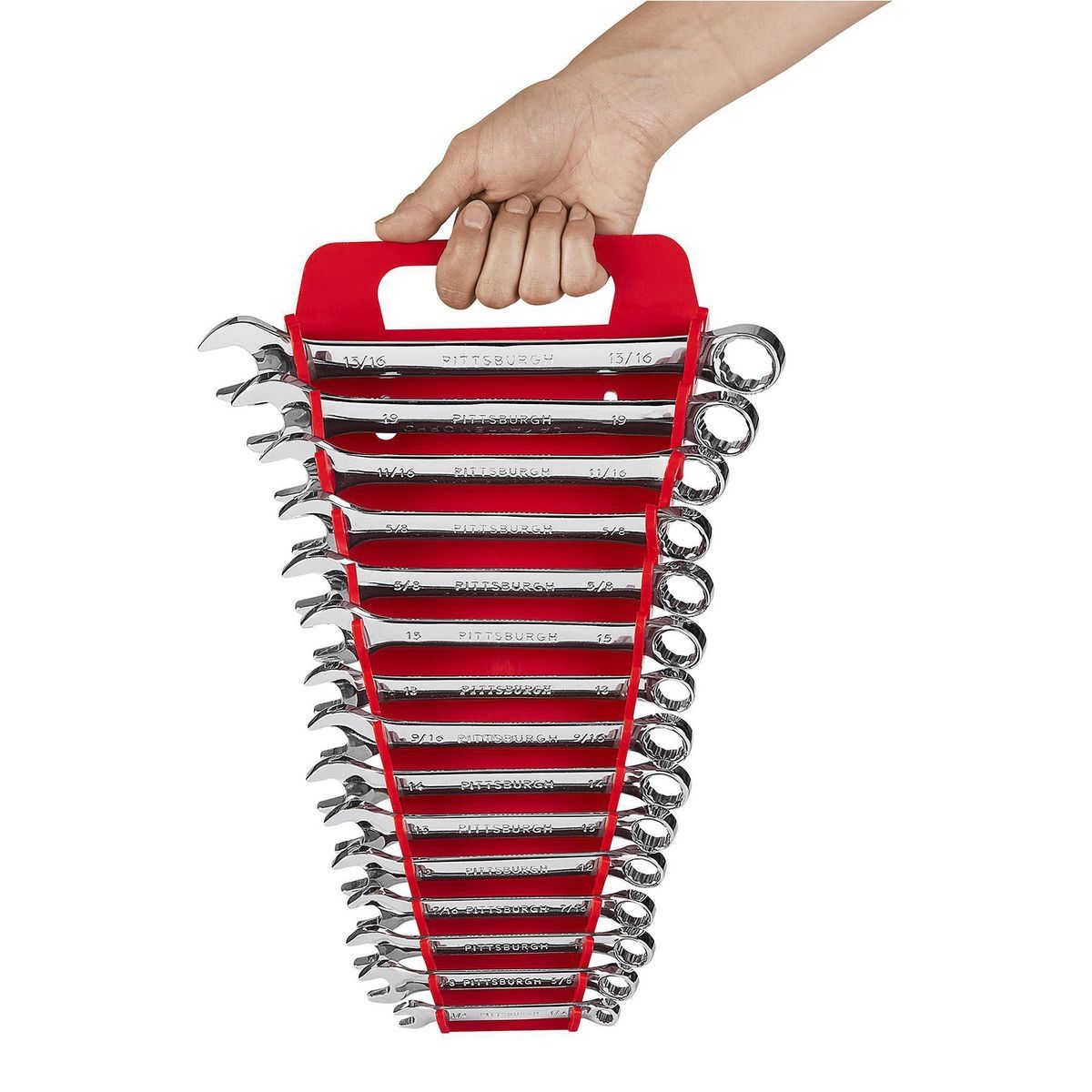 15-Slot Wrench Organizer, 2-Piece L562073