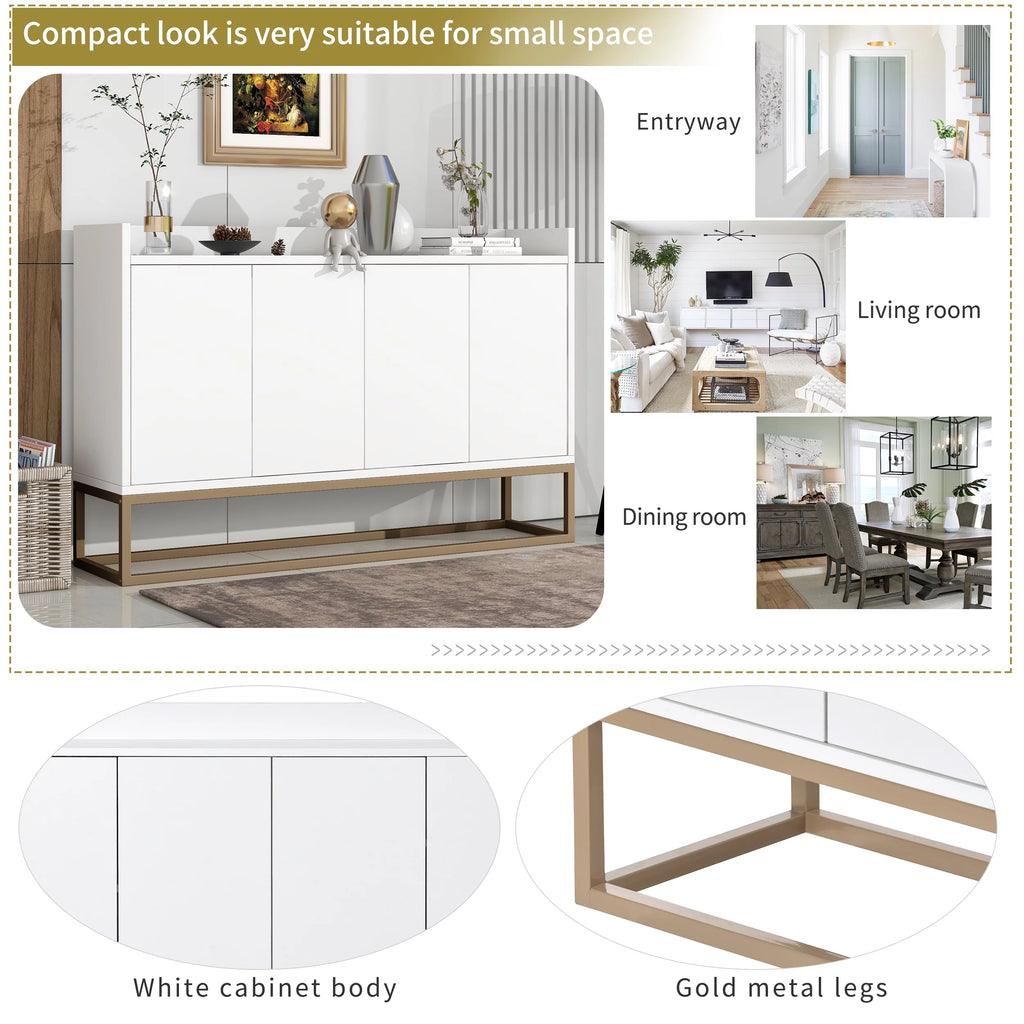 Modern White Sideboard Buffet Cabinet M729492