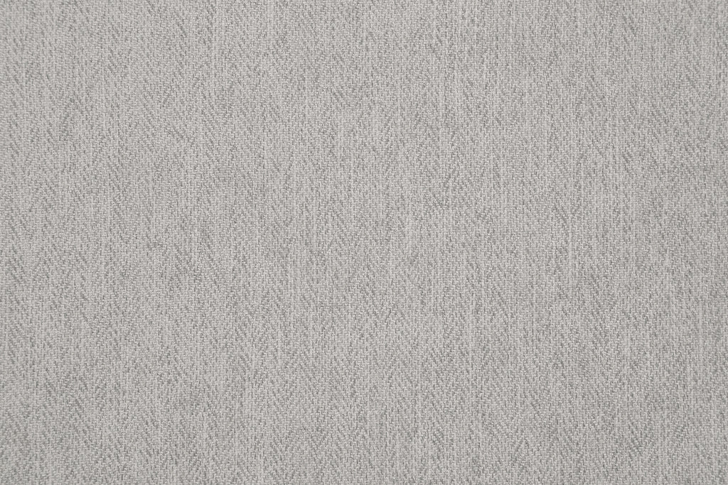 Chair & Ottoman Herringbone Smoke Gray Fabric with Medium Espresso Legs V4599