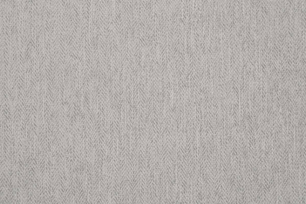 Chair & Ottoman Herringbone Smoke Gray Fabric with Medium Espresso Legs V4599