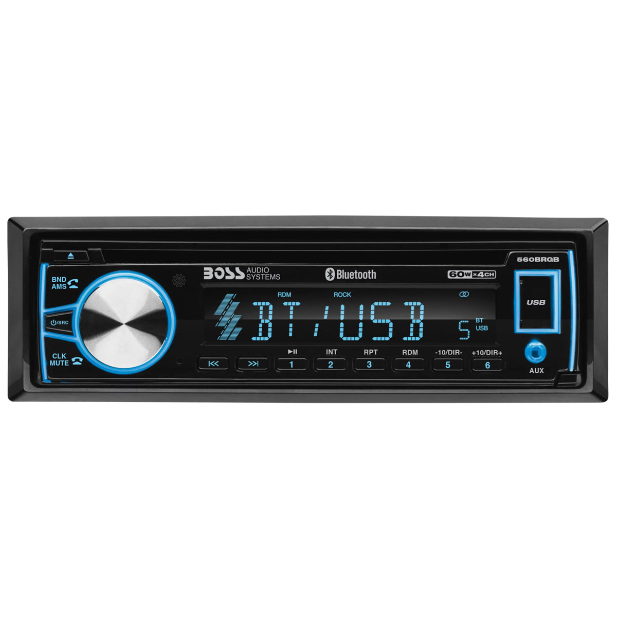 Car Stereo, Bluetooth, CD, USB, Multi Color F88146
