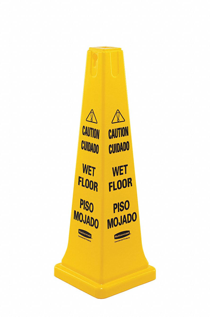 Wet Floor Yellow Safety Cone U911