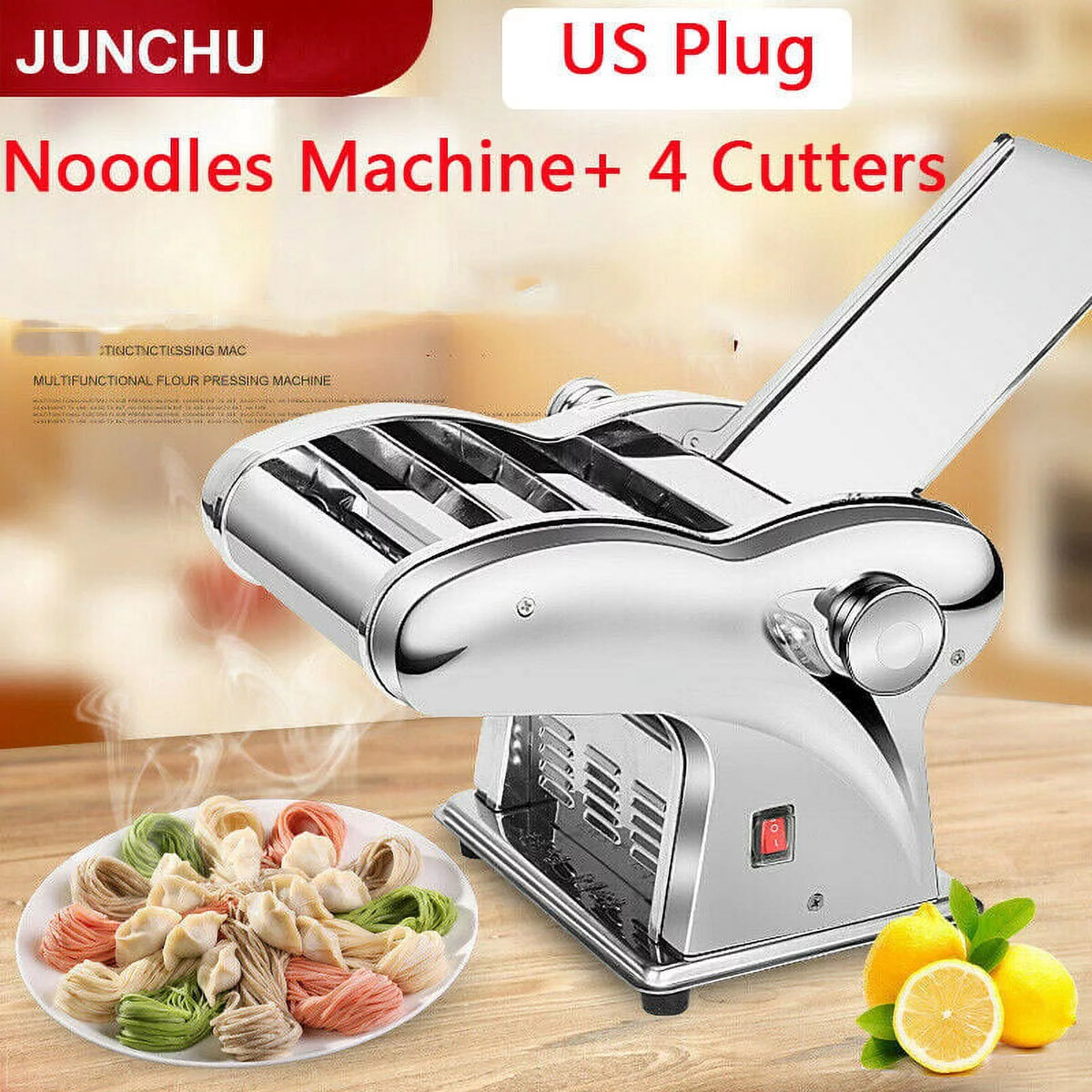 Automatic Pasta Maker Machine with 4 Knives T93660