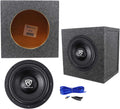 10" 2000 Watt Car Audio Subwoofer with Sealed Sub Box Enclosure Z230117