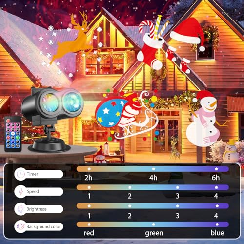Outdoor Holiday Projector Light with Remote M9666