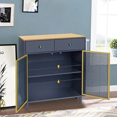 Modern Buffet Sideboard Cabinet with 2 Doors and 2 Drawers O394714