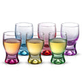 6 Pack 2 Oz Multicolored Shot Glass Set O80009