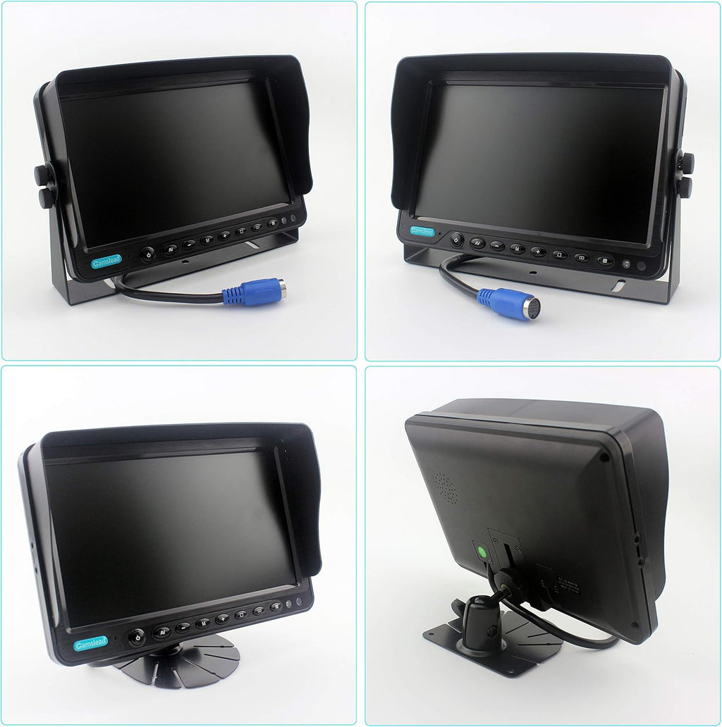 9 inch 4 x Heavy Camera Backup Camera Monitor Kit with Quad Split Screen G580275