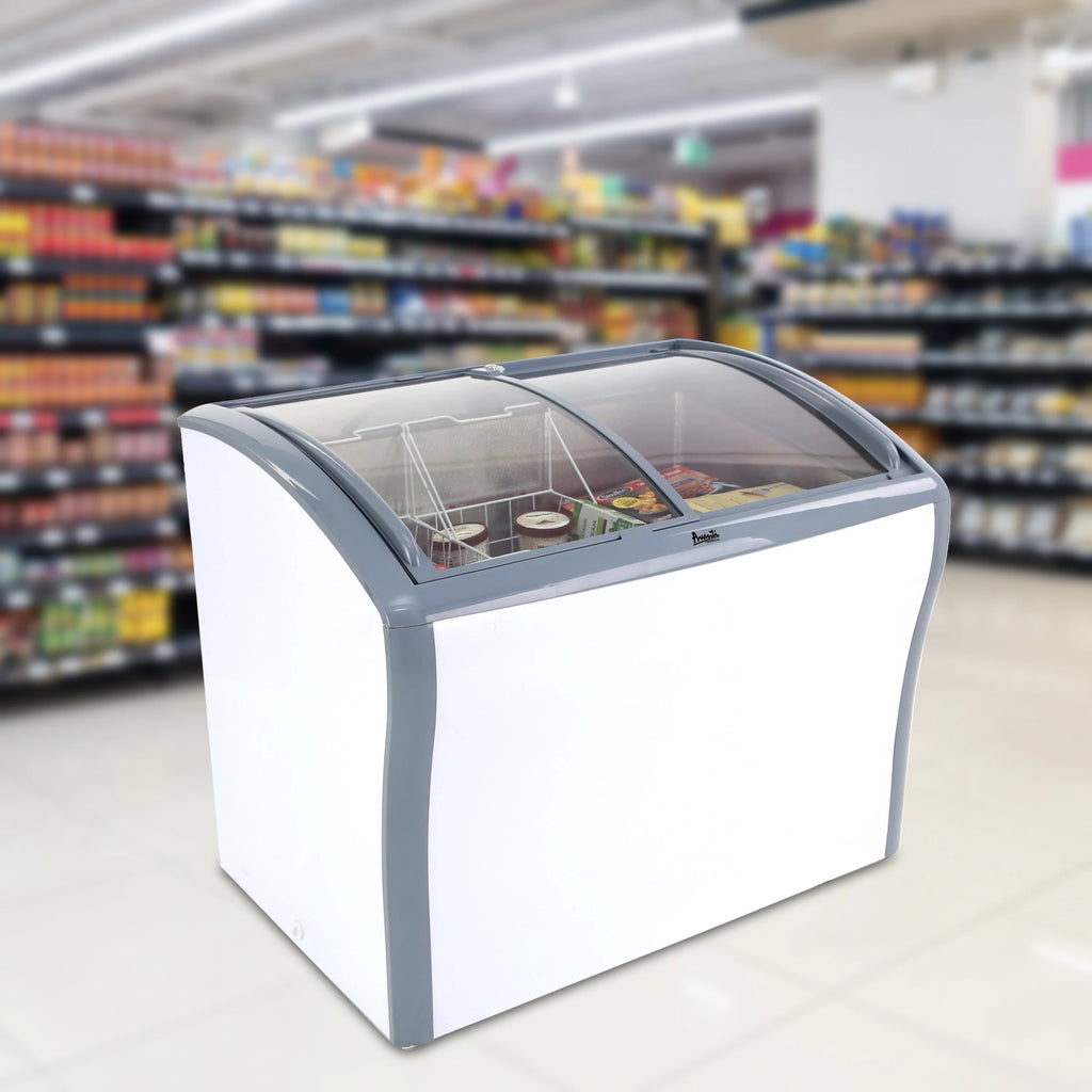 9.5 cu. ft. Glass Top Freezer or Refrigerator White E8068