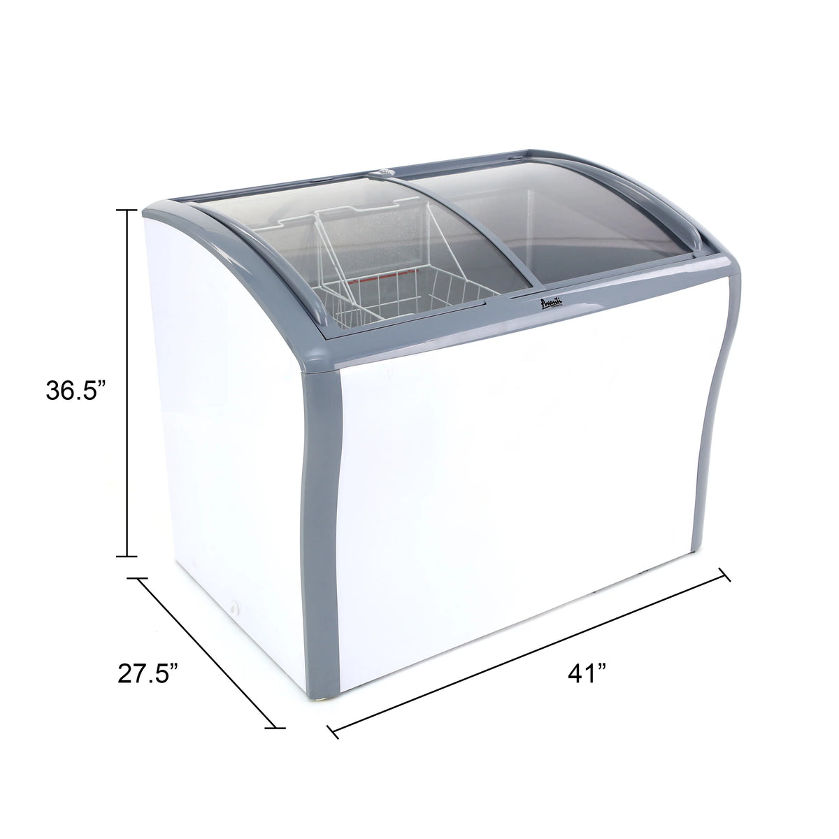 9.5 cu. ft. Glass Top Freezer or Refrigerator White E8068