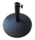 Black Round Powder Coated Resin Patio Umbrella Base Y406