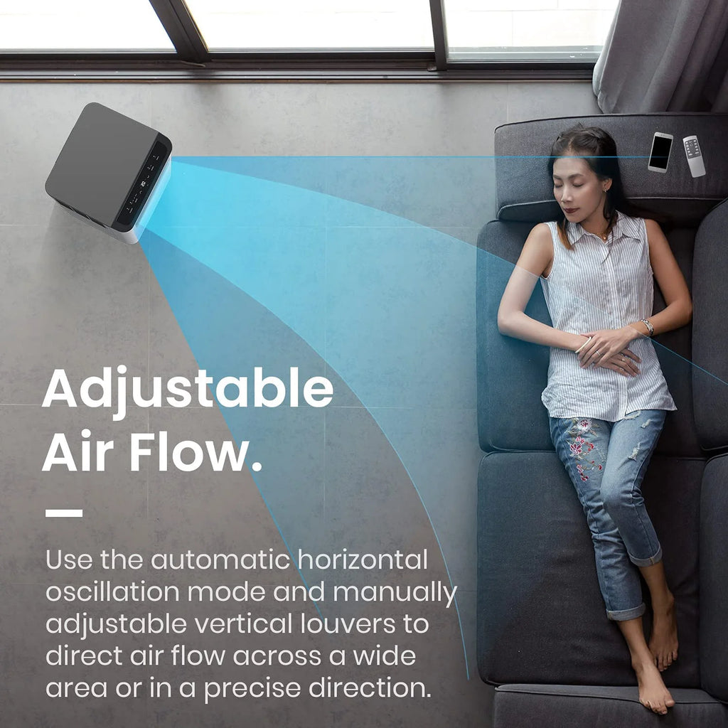 4 in 1 Portable Air Conditioning Unit with Fan, Dehumidifier, Window Venting Kit W993817